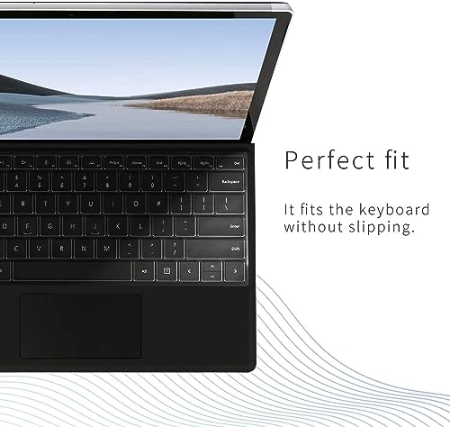 Keyboard Cover for 2024-2026 Surface Laptop 13.8"/15", Clear TPU US Layout | Keyboard Protector Skin, Ultra-Thin, High Transparency, Backlit Clear, Anti-Fingerprint, Soft TPU, Precise Fit 7/8th Edition