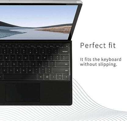 Keyboard Cover for 2024-2026 Surface Laptop 13.8"/15", Clear TPU US Layout | Keyboard Protector Skin, Ultra-Thin, High Transparency, Backlit Clear, Anti-Fingerprint, Soft TPU, Precise Fit 7/8th Edition
