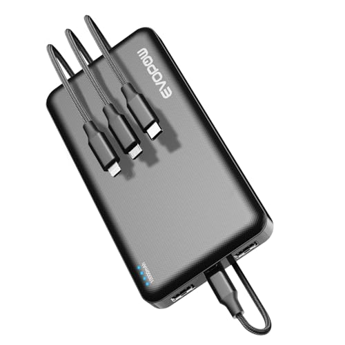 Portable Charger Power Bank 10000mAh, USB C in&Out Fast Charging Battery Pack Portable Phone Charger Quick Charge for iPhone 15/14/13/12, Galaxy S23/22, Pixel Heated Vest and etc (Black) | USB C in&Out,Fast Charging, for iPhone 17/16/15/14/13/12, Galaxy S