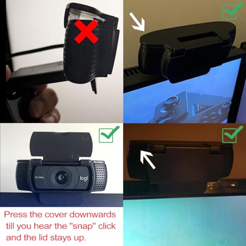 Lens Cover Compatible for Logitech Webcam Camera C930/C920/C922P/C930C/ C930e /902S/ 922x /C920x 920Pro/Pro 22,Lens Protector to Protect Lens and Security - size: Size 1
