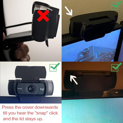 Lens Cover Compatible for Logitech Webcam Camera C930/C920/C922P/C930C/ C930e /902S/ 922x /C920x 920Pro/Pro 22,Lens Protector to Protect Lens and Security - size: Size 1