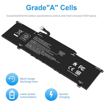 BN03XL Laptop Battery for HP Envy 13 13-BA 13-AR 13-AY 13-ay0xx Envy X360 15 2020 15M-EE 15M-ES 15-ES 15M-EE0013DX 15M-EE0023DX 15m-ee0xxx, HSTNN-OB1O HSTNN-DB9N L73965-271 L76985-271 L77034-005 - size: 10.9*3*0.24inch BN03XL