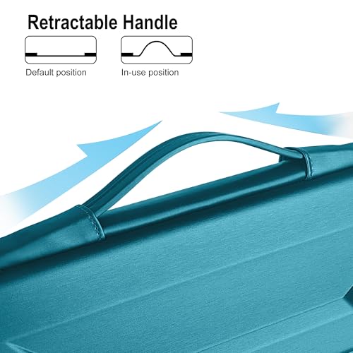 DOMISO 15.6-16 Inch Laptop Hard Case, Waterproof Shockproof Hard Shell Laptop Sleeve Protective Computer Bag for Macbook Pro/Lenovo IdeaPad/HP ENVY/Dell XPS, Teal - color: Teal, size: 15 - 15.6 Inch