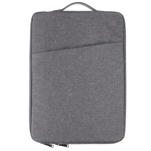 Cabilock Sturdy 15.6-inch Laptop Sleeve and Protective Computer Carrier Bag with Shockproof Padding, Portable Travel Laptop Case in Dark Gray for Business and Outdoor Use