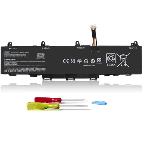 53Wh 11.55V CC03XL Laptop Battery Replacement for EliteBook 830 835 840 845 G7 G8, ZBook Firefly 14 G7 G8, Probook 635 Aero G7 G8, CC03053XL-PL HSTNN-DB9Q L77608-2C1 L77608-421 L78555-005 4400mAh - size: 7 x 3 x 0.2 inches CC03XL BATTERY