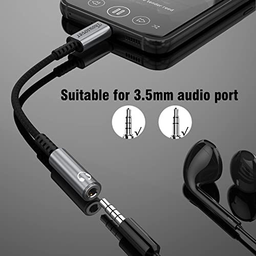 Thousover USB Type C to 3.5mm Female Headphone Jack Adapte