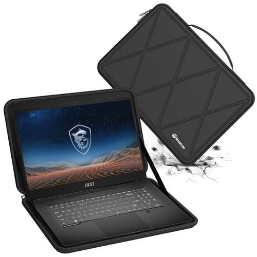 Smatree Hard EVA Protective Sleeve Case Compatible for 15.6 inch MSI Prestige 15 A11SCS/A11SCX/A11SC/A10SC, for 15.6 inch MSI Stealth GS66 12UHS/12UH/12UGS Laptop (X8277T) - color: X Series-Black, size: For 15.6 inch MSI Prestige 15 A11S/Stealth(X8277T)