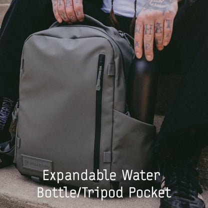 WANDRD PRVKE Zip 21L V4 Camera Backpack – Weatherproof Travel Bag with Laptop Sleeve, Expandable Rolltop and Quick Side Access - color: Black, size: 21L (Bag Only), style: Zip