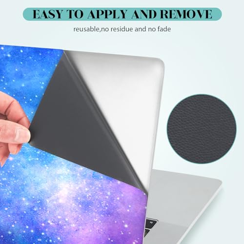 Laptop Skin Sticker Decal, 12" 13" 13.3" 14" 15" 15.4" 15.6 inch Personalized Universal Vinyl Notebook Skin Sticker Cover Art Protector Decal with Free 2 Wrist Pads, Nebula Galaxy - color: Nebula Galaxy