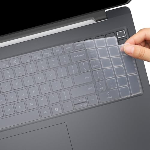 Keyboard Cover Skin for 2026 2025 Dell Pro 16 PC16255 PC16250 /Dell Pro 16 Plus PB16255 PB16250/Dell Pro Max 16 MC16250 MC16255 MB16250 16" Laptop (NOT FIT Dell Pro 16 Premium, Pro 3/5/7 16")-Clear - color: Clear