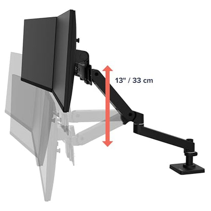 Ergotron – Upgraded LX Pro Premium Dual Direct Monitor Arm, VESA Desk Mount – for 2 Monitors Up to 27 Inches, 9 lbs Each – Matte Black - color: Matte Black