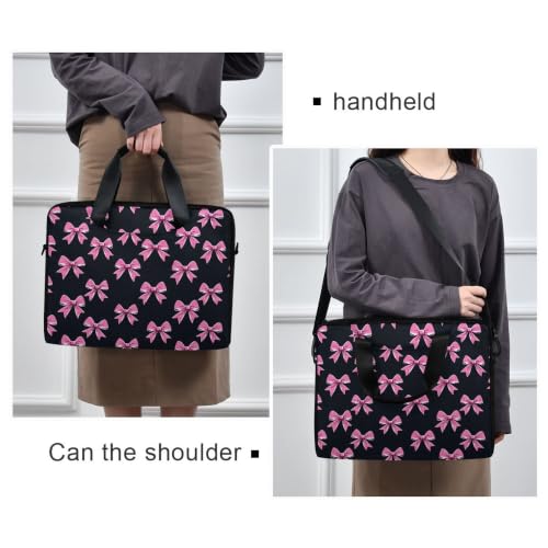 MNSRUU Laptop Bag for 15.6 inch Black Gothic Bats - color: Bow I22700