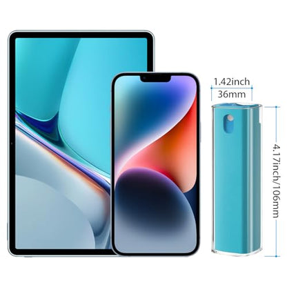 Laptop Screen Cleaner Spray, Jiateums Electronics Touchscreen Mist Cleaning Spray for Monitor Tablet TV Tesla OLED Screen Sunglasses with Refill, Brush & Wipe Tool, Blue - color: blue20ml