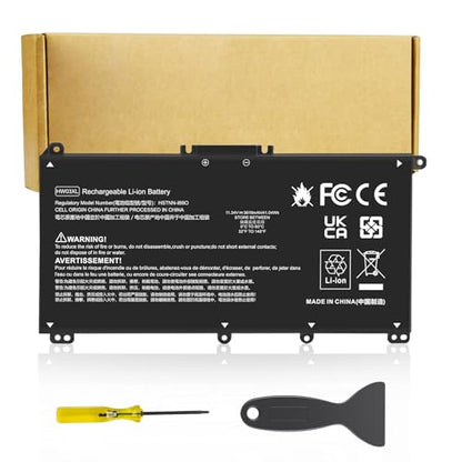 HW03XL Laptop Battery for HP Pavilion 15-EG 15-EG1025CL 15-EG1053CL 15-EH 15-EH1254NG 17-CN 17-CN0065CL 17-CN0023DX 17-CN0053CL 15T-EG 15Z-EH 17-CP 17S-CU 17T-CN 17Z-CP Series L97300-005 HSTNN-IB90 - size: HW03XL 8.94*4.96*0.71 in