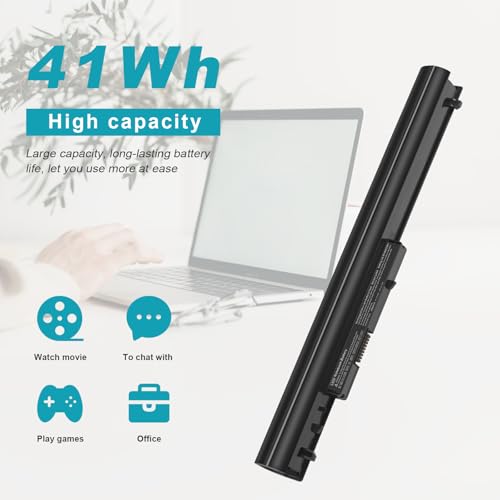ASUNCELL 776622-001 LA04 Laptop Battery Replacement for HP Pavilion 14 15 241 247 248 340 345 G1 G2 LA03DF 15-F272WM 15-F233WM 15-F211WM 752237-001 728460-001 4 Cells 14.8V 41Wh - color: LA04