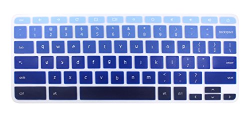 YYubao Keyboard Skin Cover Compatible with 11.6" Lenovo Chromebook C330, Chromebook N20 N21 N22 N23 100e 300e 500e, 11.6" Flex 11 Chromebook, 14" Chromebook N42 N42-20 -Ombre Blue - color: Ombre Blue