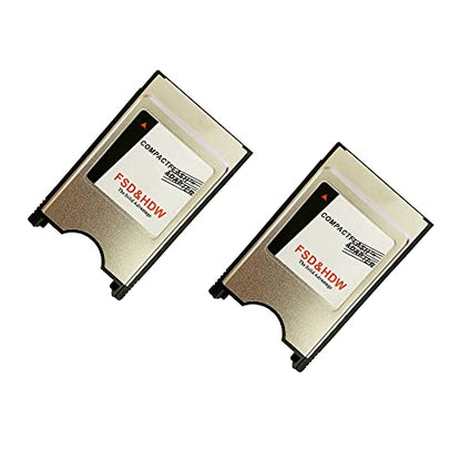 CF Memory Card Adapter PCMCIA Ata Adapter PC Adapter Reader CF Type I to PCMCIA (2 Pack)