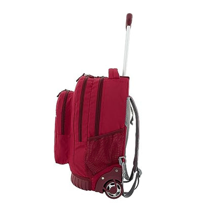 Travelers Club 20" Rolling Backpack with Laptop Compartment, Red - color: Red, size: 20 Inch
