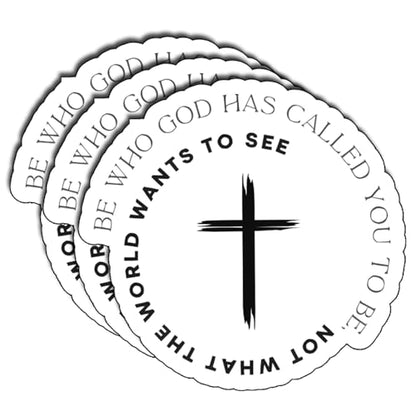 (3Pcs) Be Who God Has Called You to Be Christian Stickers Waterproof Vinyl Decals Religious Faith Based Bible Verse Stickers for Laptop Water Bottle Tumbler Christian Gifts - color: Be Who God Has Called You to Be