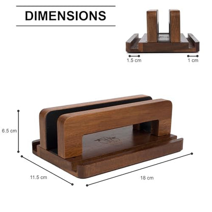 S&A WOODCRAFT 3 Slots Acacia Wood Vertical Laptop Stand, Adjustable Wooden Laptop Holder, Non-Slip Laptop Dock Compatible with Apple MacBook, Microsoft Surface, Gaming Laptops, IPad, Tablets - color: Brown Acacia, size: 3 Slots