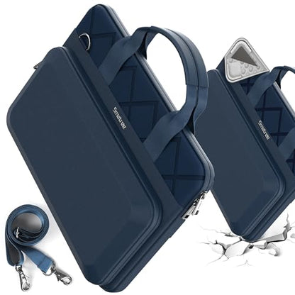 Smatree CityShield Laptop Shoulder Case for 15.6 inch ASUS/Lenovo/Acer/MSI | for 15.6 inch ASUS ExpertBook B2 B2502C/Flip B2502F,16inch Lenovo ThinkPad P16s G3,Acer ConceptD 3,MSI Creator 15,Blue(MC04)