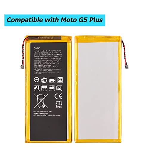 New HG40 Battery Replacement Compatible with Motorola Moto G5 Plus XT1684 XT1685 XT1687 SNN5984A with Specialized Tools