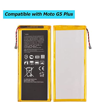 New HG40 Battery Replacement Compatible with Motorola Moto G5 Plus XT1684 XT1685 XT1687 SNN5984A with Specialized Tools