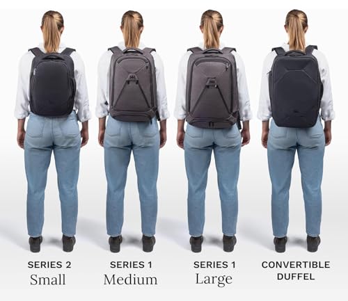 Knack Series 1 Laptop Backpack Travel Set Fits up to 15 Inch - Includes Expandable Packing Insert, and Knack's Insulated Bottle, TSA Approved, Expandable Travel Backpacks (Black, Medium) - color: Black, size: Travel Set