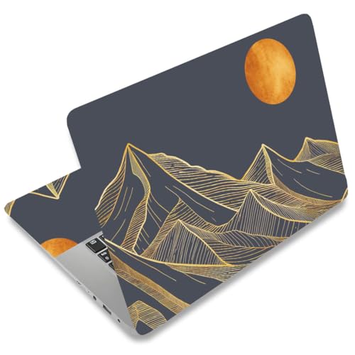 SUPERDANT Laptop Notebook Skin Sticker Cover Decal Abstract Mountain Laptop Protector Notebook PC Computer Art Protector Universal Notebooks Vinyl Decals Fits 12" 13" 13.3" 14" 15" 15.4" 15.6 inch