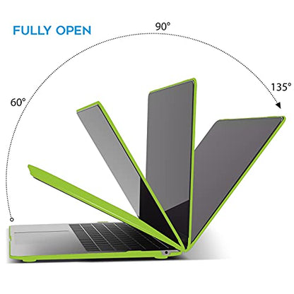 IBENZER Compatible with New MacBook Air 13 inch case 2022 2021 2020 M1 A2337 A2179 A1932, Hard Shell Case&Keyboard Cover&Screen Film for Mac Air 13 with Touch ID (2018-2022), Avocado Green,AT13-AVGN+2 - color: Avocado Green