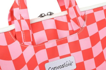 Water Resistant Laptop Shoulder Sleeve Case Bag for MacBook Pro 16 inch and 15.6 inch and 16 inch laptop (Grid) - color: Grid