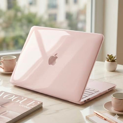 Batianda CrystalAir Case for MacBook Neo 13 Inch 2026, Crystal Blush | 4-in-1 Bundle Ultra Clear Slim Hard Shell, Lightweight Everyday Protection for MacBook Neo 13 Inch 2026 Model A3404 - color: Crystal Blush