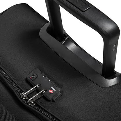 Eastpak Tranverz S – 42L Large Wheeled Luggage with Dual Compartments, TSA Lock, Compression Straps & Smooth-Wheeling System, Black - color: Black, size: 42 Liter Carry On