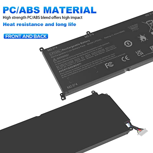 TREE.NB 60Wh LP03XL Battery for Hp Envy 14-J 15T-AE 15-AE000 15T-AE000 15-AE125TX M6-P M6-P113DX M6-P013DX Series, 11.4V 3-Cell - size: ‎LP03XL