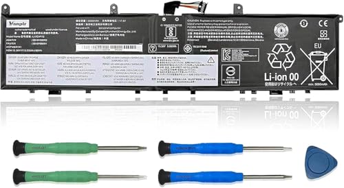 L17C4P72 Laptop Battery,15.36V 80Wh 5235mAh Compatible with Lenovo ThinkPad X1 Extreme 1st Gen/2nd Gen ThinkPad P1 1st Gen/2nd Gen Series L17M4P72 01AY968 01AY969 L18M4P71 01YU911 5B10V98091 - size: 12.4*3.15*0.28 inch L17C4P72