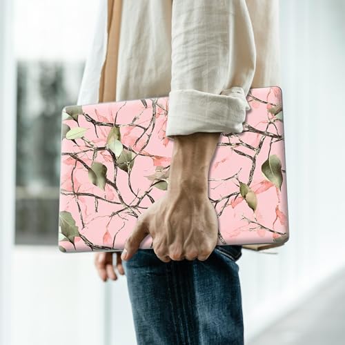 Reusable Universal Laptop Skin Sticker, Cut to Fit for 11.6–15.6 Inch Laptops, Waterproof Protective Film, No-Residue - Pink Camo - color: Pink Camo