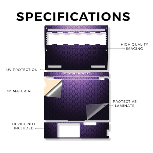 Laptop Skin Compatible with Lenovo Legion 5 Gaming Laptop (15IRX9) 2024 - Antique Purple - Premium 3M Vinyl Protective Wrap Decal Cover - Easy to Apply | Crafted in the USA - color: Antique Purple, size: Legion 5 Gaming (15IRX9) 2024 Full Cover Skin, styl