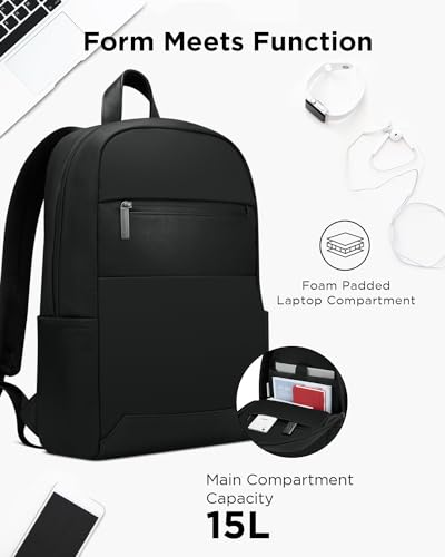 Lenovo Laptop Backpack (B500) -15L Capacity Padded Tablet & Computer Bag with Lock Zipper, Black, 15.6 Inch - style: Laptop Backpack (B500) - 15l Capacity Padded Tablet & Computer Bag With Lock Zipper