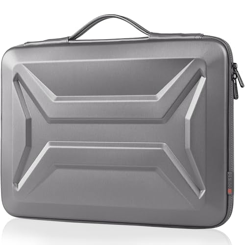 DOMISO 13.3-14 Inch Laptop Hard Case, Waterproof Shockproof Hard Shell Laptop Sleeve Protective Computer Bag for Macbook Pro 14 / Lenovo ThinkPad/Dell XPS/HP Pavilion, Silver - color: Silver, size: 14 Inch