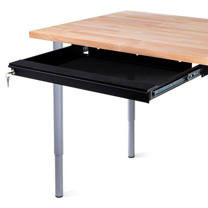 Penn Elcom Under Desk Laptop Drawer, Lockable, for 20” Laptops - Premium Sliding Security Drawers - Model EX-6171B - color: Black