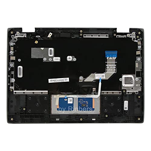 Laptop Palmrest Upper Case with US Keyboard and Touchpad Assembly Replacement for Lenovo Chromebook 11 300e 2nd Gen AST 82CE 5CB0Z21541 (No Webcam Hole) - color: 82CE Upper Case Assembly No Webcam Hole