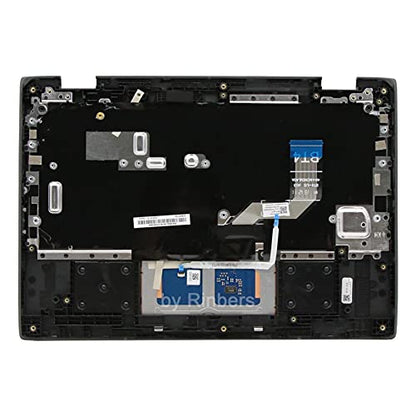 Laptop Palmrest Upper Case with US Keyboard and Touchpad Assembly Replacement for Lenovo Chromebook 11 300e 2nd Gen AST 82CE 5CB0Z21541 (No Webcam Hole) - color: 82CE Upper Case Assembly No Webcam Hole