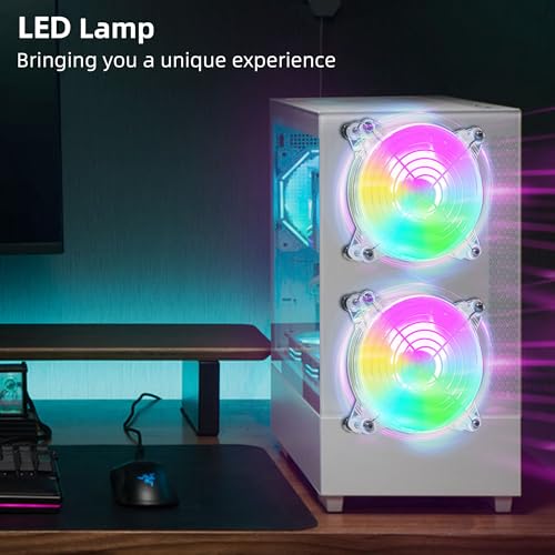 2PACK 4.72" 120mm 5V USB LED Fans with Magnetic Screws Small Cooling Fans | with Vibrant Lighting and Portable USB Powered, for Mini PC Router Cabinet Server A/V Equipment Play Station Ventilation - size: 240mm