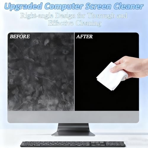 Ordilend Screen Cleaner Refill Kit for Keyboard Cleaning Kit Laptop Cleaner | Streak-Free Spray, for Computer, Phone, Pad, Includes Microfiber Cloth, 60ML
