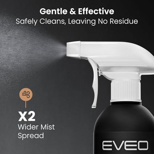EVEO® Screen Cleaner Spray Kit (Streak-Free) TV Screen Cleaner for Smart TV, LCD, LED, OLED | Computer Screen Cleaner Spray and Wipe Microfiber Cloth - TV, Monitor, Laptop, iPad, Car - 6.7oz 2 Pack - size: 2 Pack