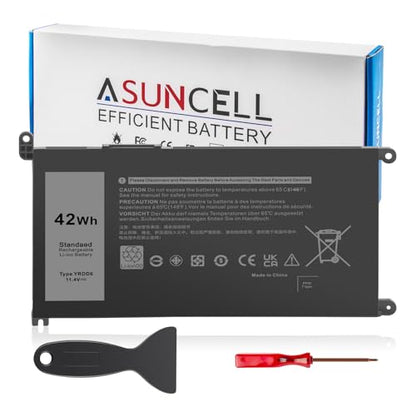 YRDD6 Battery for Dell inspiron 15 3000 Series 3583 3593 3582 3584 3501,inspiron 15 5000 Series 5582 5584 5593 5594 5598 5585 14 3493 5481 5482 5485 5491 5493 7586 Vostro 5481 1VX1H P93G P75F 42Wh - size: YRDD6 8.94 * 4.96 * 0.71 in