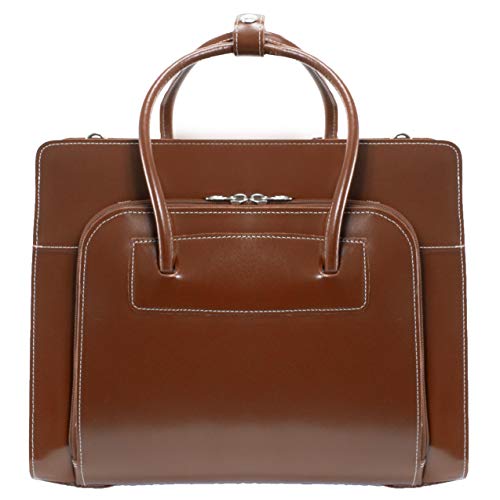 McKleinUSA W Series, Lake Forest, Top Grain Cowhide Leather, 15" Leather Ladies' Laptop Briefcase, Brown (94334) - color: Brown
