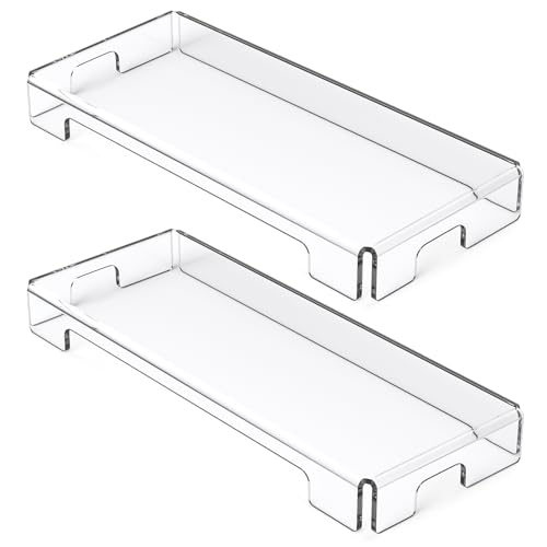 BEEGO Mechanical Computer Keyboard Cover - 2PCS Clear Acrylic Keyboard Cover Keyboard Dust Cover Mechanical Keyboard Cover Full Size Keyboard Protector - color: Clear, size: 2 PCS