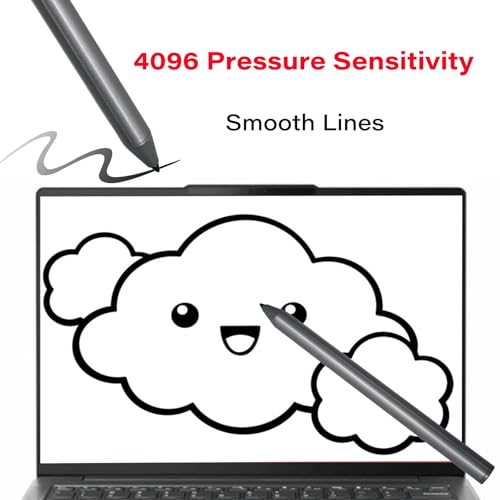 Stylus Pen Compatible with Lenovo Digital Pen 2 for Lenovo Yoga 6/7/9 Series,ThinkPad X/X1/L/P Series,IdeaPad Flex 5/7,13w/300w Yoga,ThinkBook 13x G2 IAP-21AT Pen(Gray)