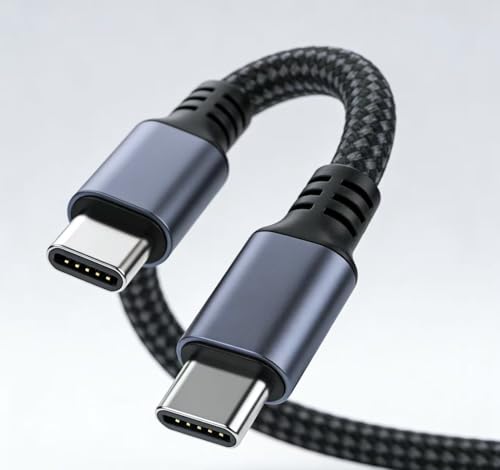 USB C to USB C Cable, 240W Fast Charging Type C Charger Cord, Braided USBC Phone Charger Cable for iPhone 17 16 Pro Max Samsung S25 S24 Laptops MacBook Air 15 M3 iPad Switch 1M